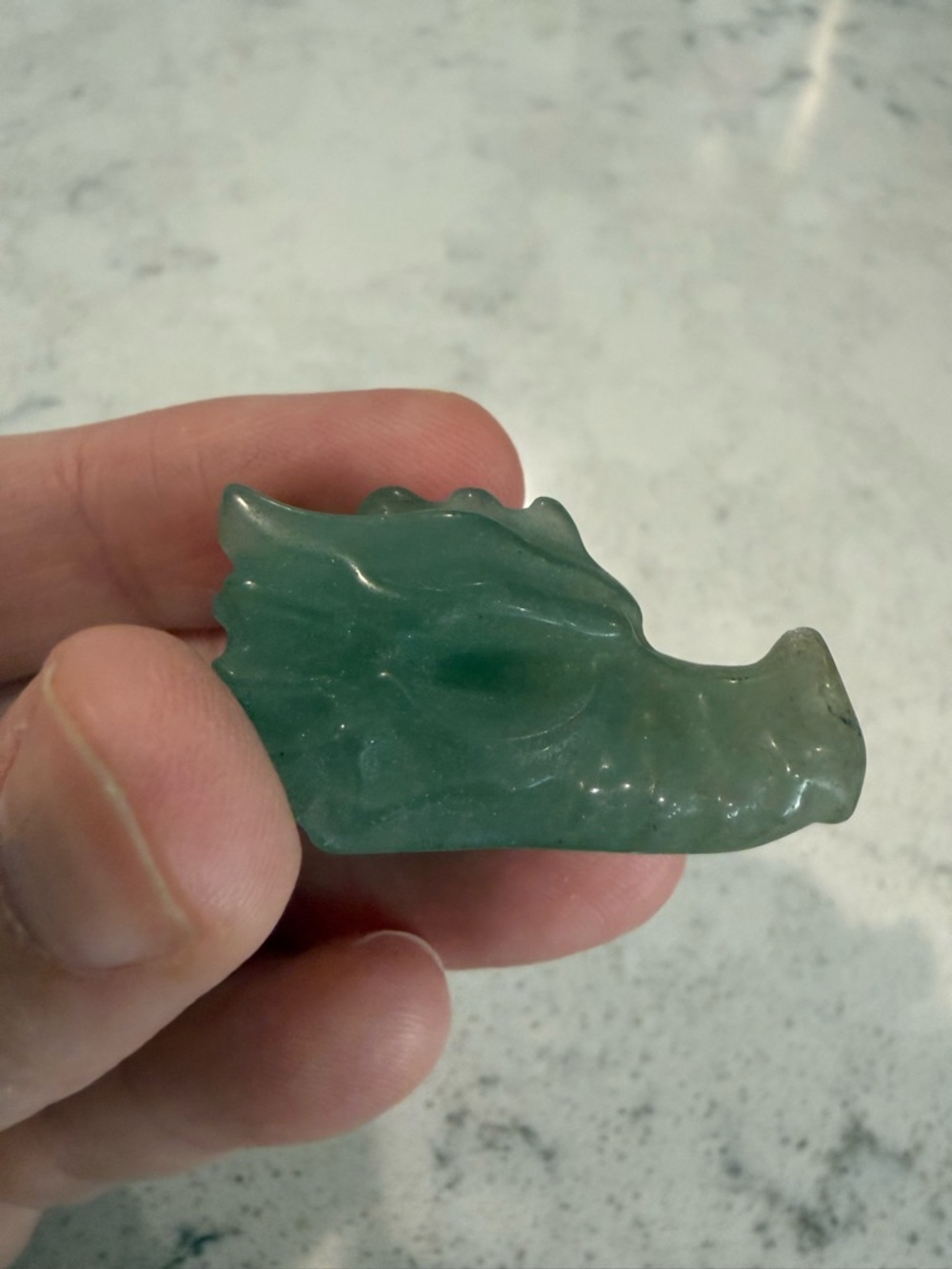 Green Serpentine Dragon Head